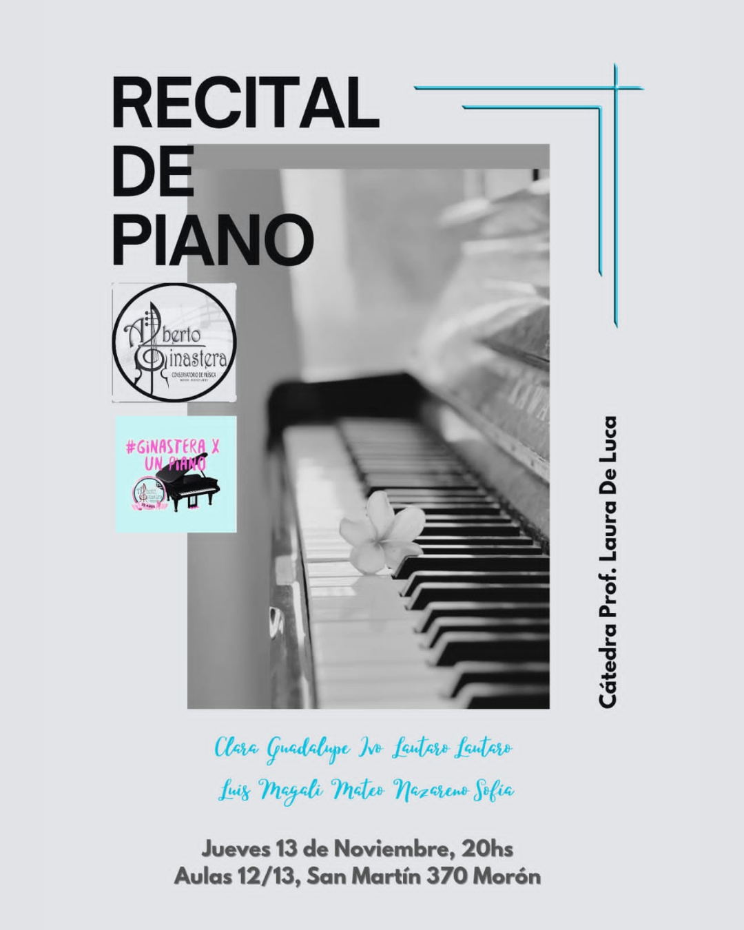 RECITAL DE PIANO - De Luca 2025